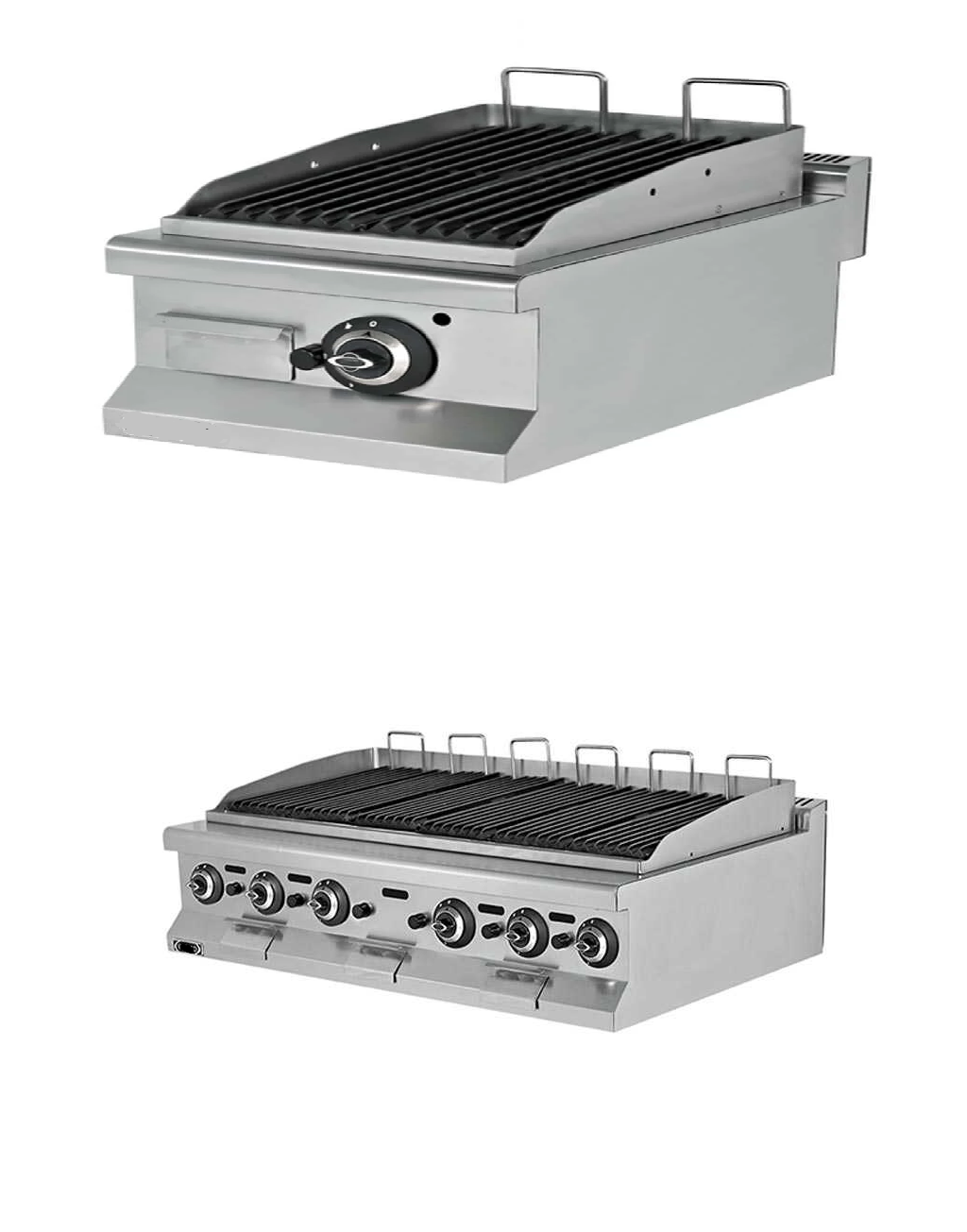 Lavataşlı ızgaralar/döküm/su çekmeceli/gazlı