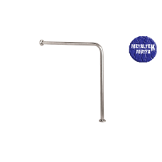 Paslanmaz çelik L duvardan yere tutunma barı