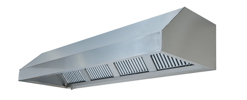 Paslanmaz çelik duvar tipi filitreli davlumbaz