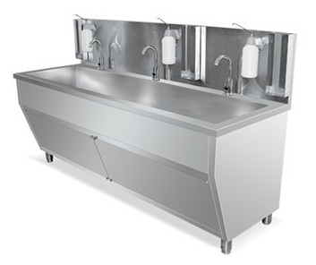 Paslanmaz çelik doktor el yıkama ünitesi