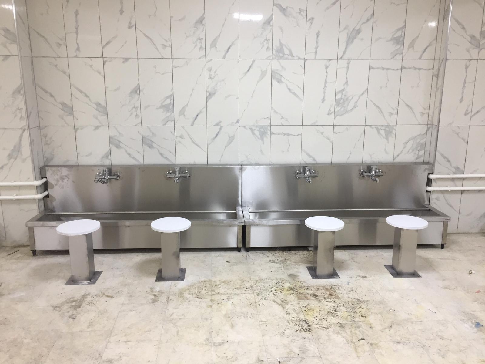 Paslanmaz çelik abdest alma ünitesi