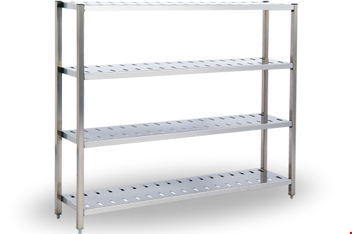 Paslanmaz çelik perfore istif rafı