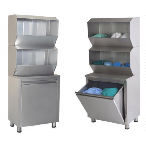 Paslanmaz çelik galoş bone dolabı