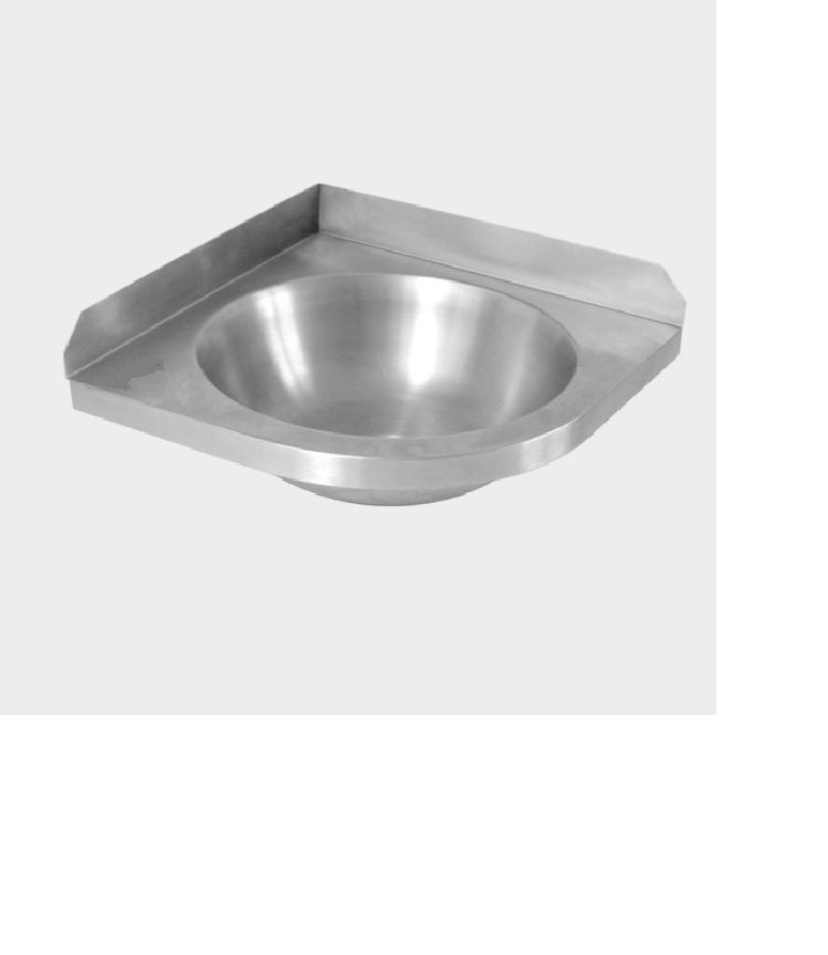 Paslanmaz çelik köşe lavabo