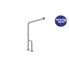 Paslanmaz çelik yere duvara L montajlı engelli bariyeri